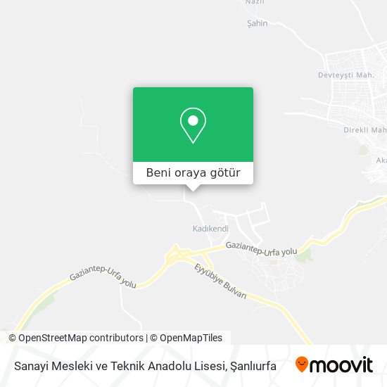 Sanayi Mesleki ve Teknik Anadolu Lisesi harita
