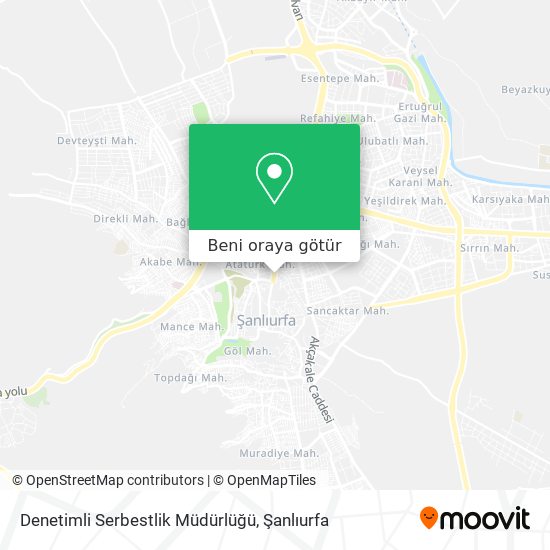Denetimli Serbestlik Müdürlüğü harita