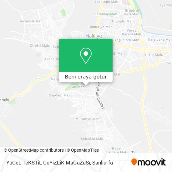 YüCeL TeKSTiL ÇeYiZLiK MaĞaZaSı harita