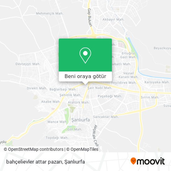 bahçelievler attar pazarı harita