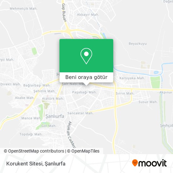 Korukent Sitesi harita