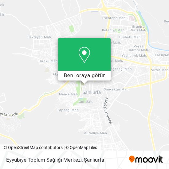 Eyyübiye Toplum Sağlığı Merkezi harita