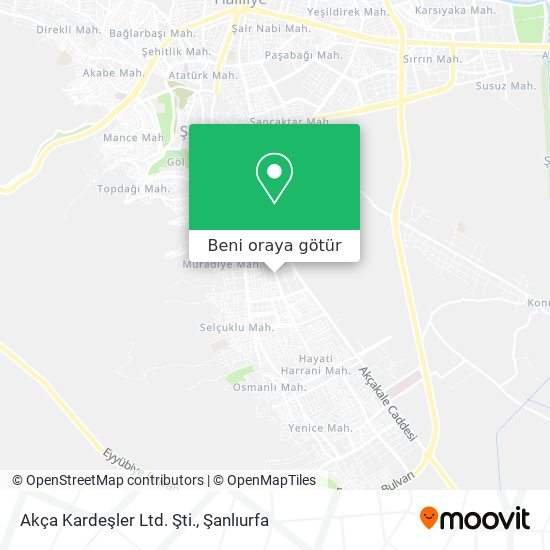 Akça Kardeşler Ltd. Şti. harita
