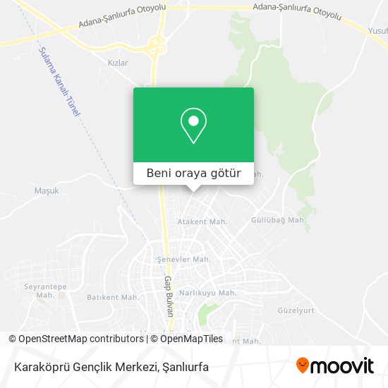 Karaköprü Gençlik Merkezi harita