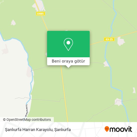 Şanlıurfa Harran Karayolu harita