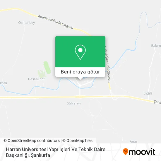 Harran Üniversitesi Yapı İşleri Ve Teknik Daire Başkanlığı harita