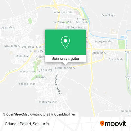 Oduncu Pazari harita