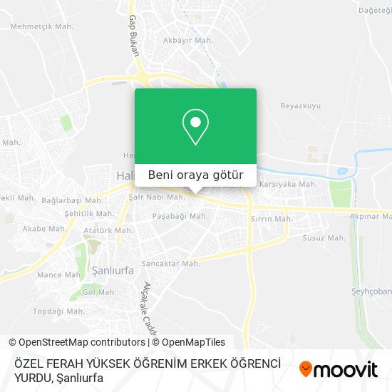 ÖZEL FERAH YÜKSEK ÖĞRENİM ERKEK ÖĞRENCİ YURDU harita