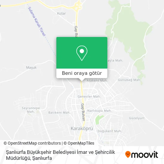 Şanlıurfa Büyükşehir Belediyesi İmar ve Şehircilik Müdürlüğü harita