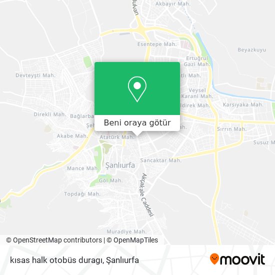 kısas halk otobüs duragı harita