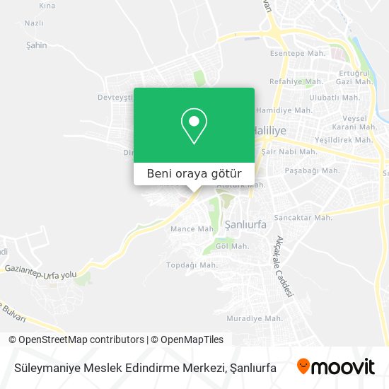 Süleymaniye Meslek Edindirme Merkezi harita