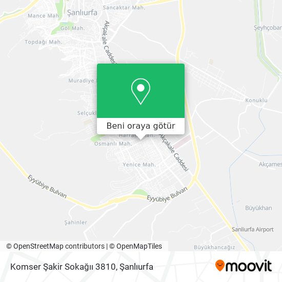 Komser Şakir Sokağıı 3810 harita