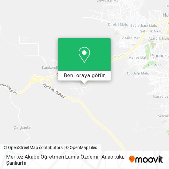 Merkez Akabe Öğretmen Lamia Özdemir Anaokulu harita