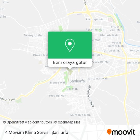 4 Mevsim Klima Servisi harita