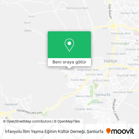 İrfanyolu İlim Yayma Eğitim Kültür Derneği harita