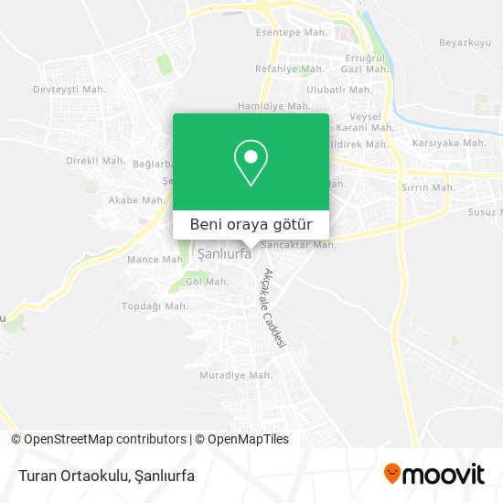 Turan Ortaokulu harita