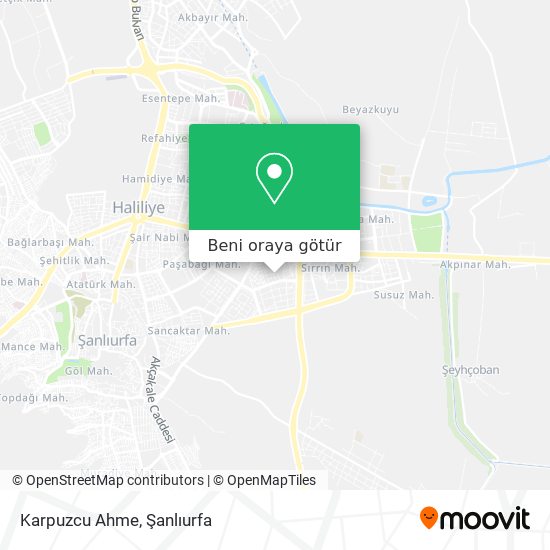 Karpuzcu Ahme harita