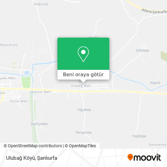 Ulubağ Köyü harita