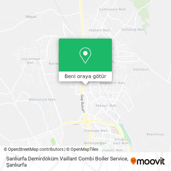 Sanliurfa Demirdöküm Vaillant Combi Boiler Service harita
