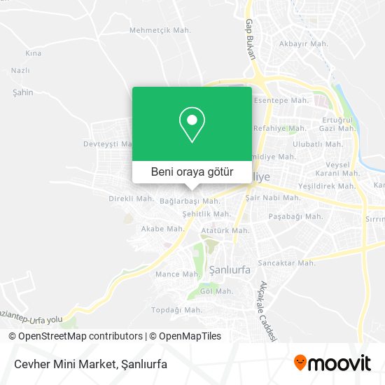 Cevher Mini Market harita