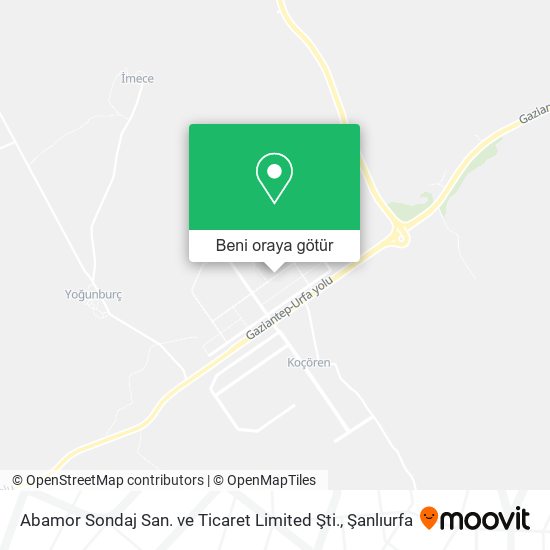 Abamor Sondaj San. ve Ticaret Limited Şti. harita