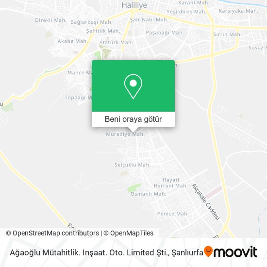 Ağaoğlu Mütahitlik. Inşaat. Oto. Limited Şti. harita