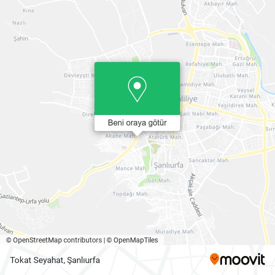 Tokat Seyahat harita