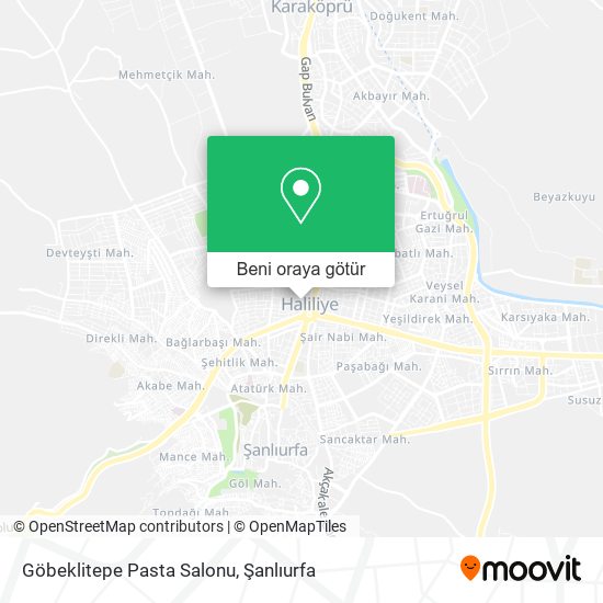 Göbeklitepe Pasta Salonu harita