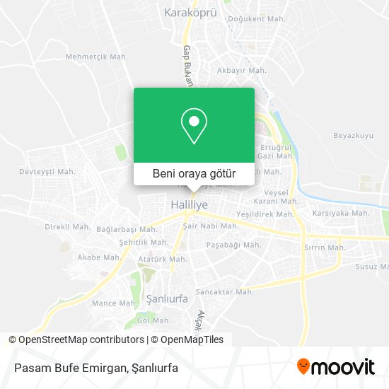 Pasam Bufe Emirgan harita