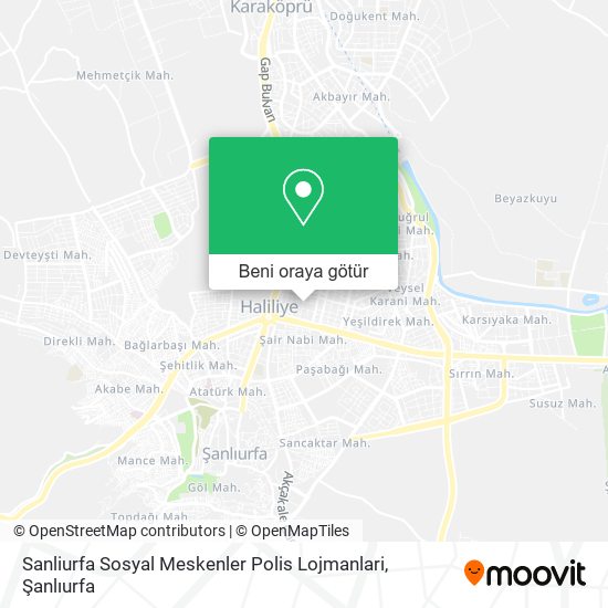 Sanliurfa Sosyal Meskenler Polis Lojmanlari harita