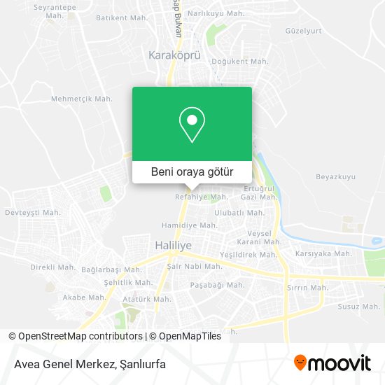 Avea Genel Merkez harita
