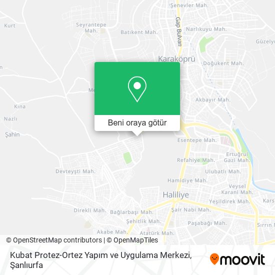 Kubat Protez-Ortez Yapım ve Uygulama Merkezi harita