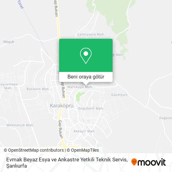 Evmak Beyaz Esya ve Ankastre Yetkili Teknik Servis harita