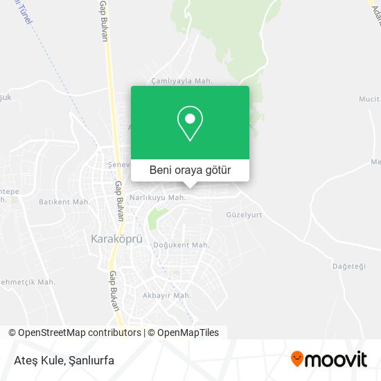Ateş Kule harita
