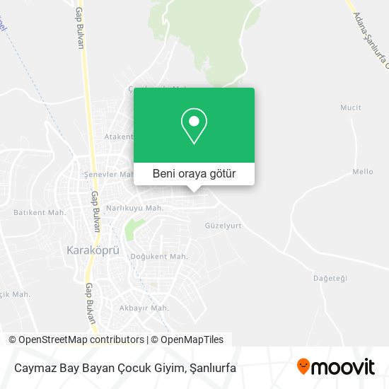 Caymaz Bay Bayan Çocuk Giyim harita