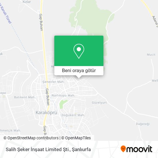 Salih Şeker İnşaat Limited Şti. harita