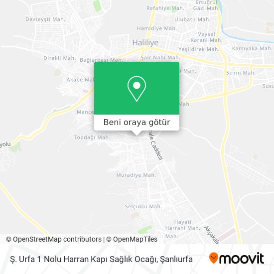 Ş. Urfa 1 Nolu Harran Kapı Sağlık Ocağı harita