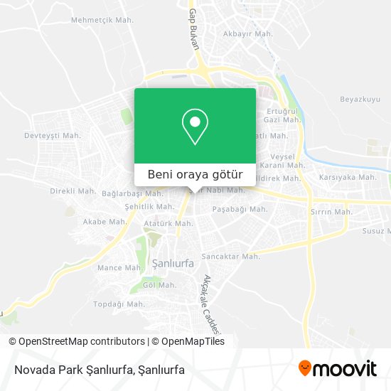 Novada Park Şanlıurfa harita