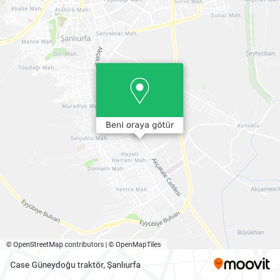 Case Güneydoğu traktör harita