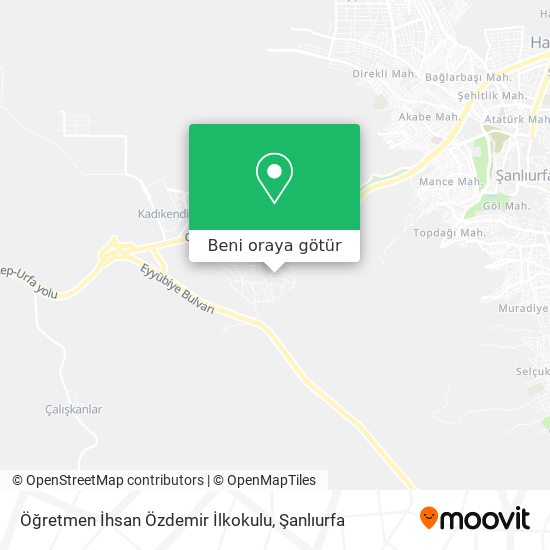 Öğretmen İhsan Özdemir İlkokulu harita