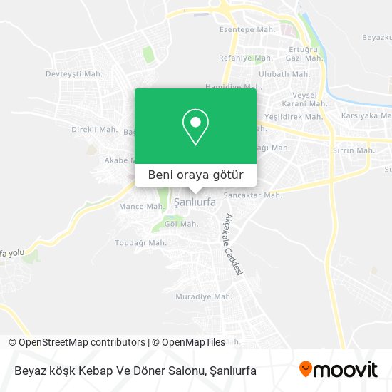 Beyaz köşk Kebap Ve Döner Salonu harita