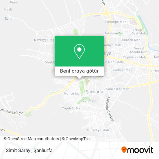 Simit Sarayı harita