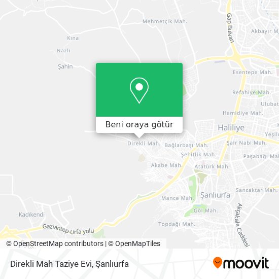 Direkli Mah Taziye Evi harita