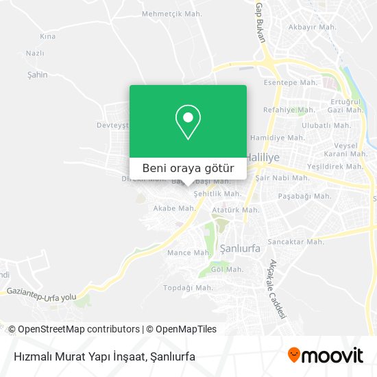Hızmalı Murat Yapı İnşaat harita