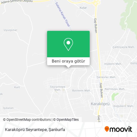Karaköprü Seyrantepe harita