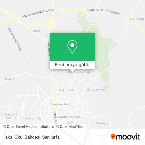akal Okul Bahcesi harita