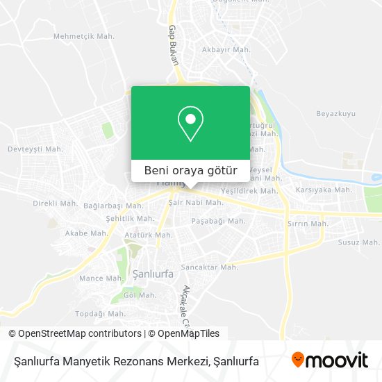 Şanlıurfa Manyetik Rezonans Merkezi harita