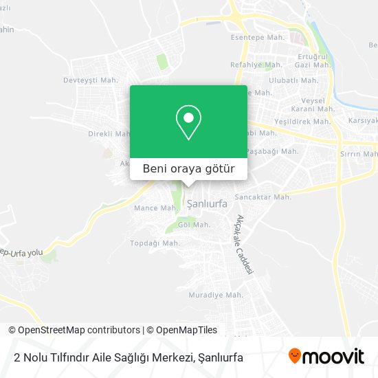 2 Nolu Tılfındır Aile Sağlığı Merkezi harita