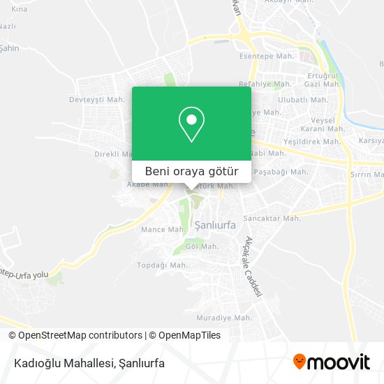 Kadıoğlu Mahallesi harita