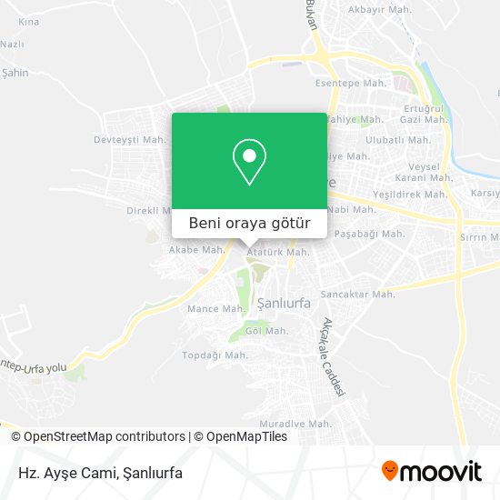 Hz. Ayşe Cami harita